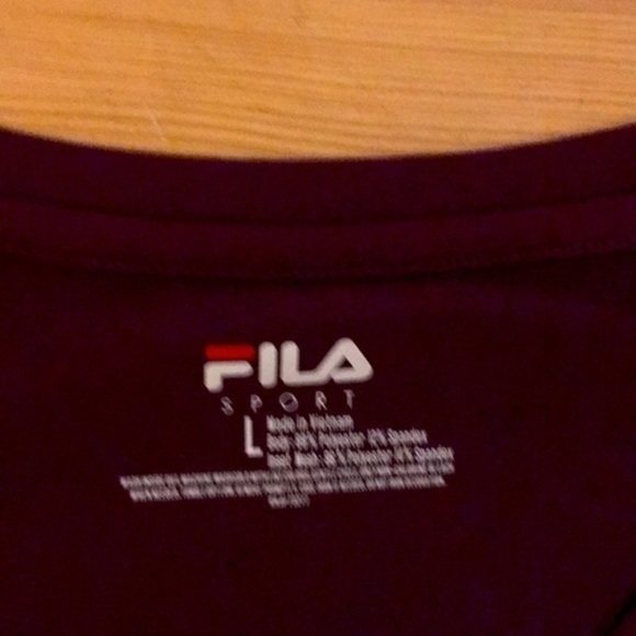 FILA Sport burgundy T- shirt - Picture 5 of 7
